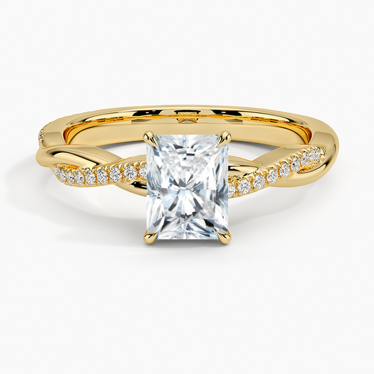 ecomposer-view with diamond shape-radiant,ecomposer-size-1-ct,ecomposer-metal type-yellow-gold-18k