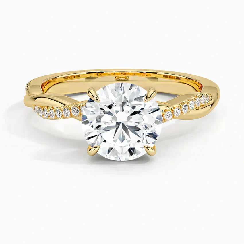ecomposer-view with diamond shape-round,ecomposer-size-1.5-ct,ecomposer-metal type-yellow-gold-18k