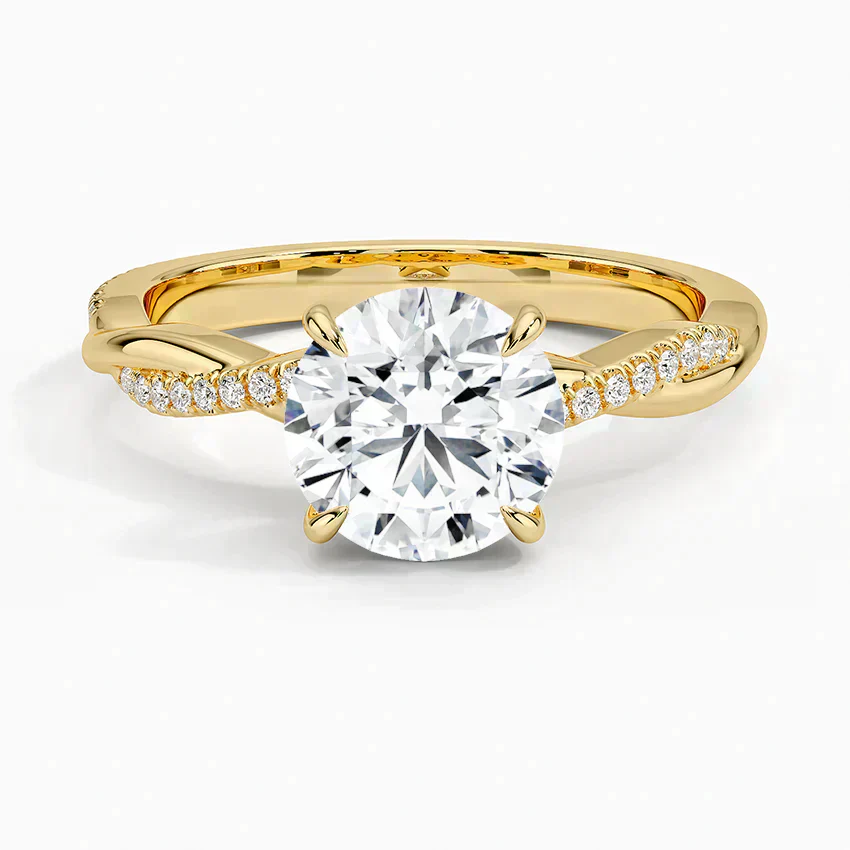 ecomposer-view with diamond shape-round,ecomposer-size-1.5-ct,ecomposer-metal type-yellow-gold-18k