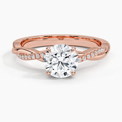 ecomposer-view with diamond shape-round,ecomposer-size-1-ct,ecomposer-metal type-rose-gold-18k