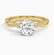 ecomposer-view with diamond shape-round,ecomposer-size-1-ct,ecomposer-metal type-yellow-gold-18k