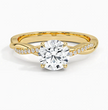 ecomposer-view with diamond shape-round,ecomposer-size-1-ct,ecomposer-metal type-yellow-gold-18k
