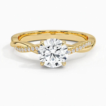 ecomposer-view with diamond shape-round,ecomposer-size-1-ct,ecomposer-metal type-yellow-gold-18k
