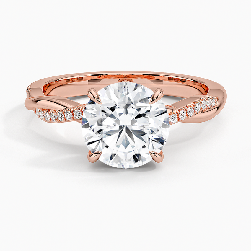 ecomposer-view with diamond shape-round,ecomposer-size-2-ct,ecomposer-metal type-rose-gold-18k
