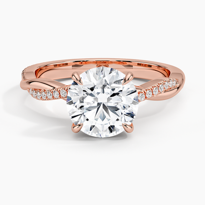 ecomposer-view with diamond shape-round,ecomposer-size-2-ct,ecomposer-metal type-rose-gold-18k