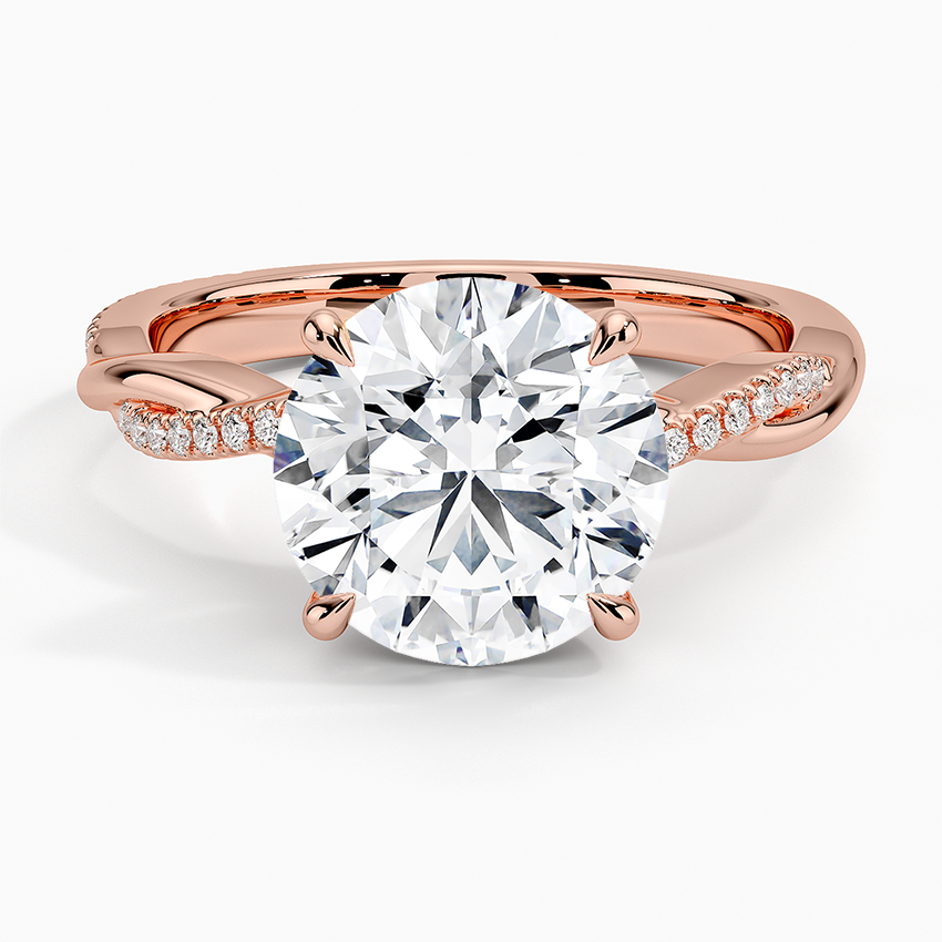 ecomposer-view with diamond shape-round,ecomposer-size-3-ct,ecomposer-metal type-rose-gold-18k