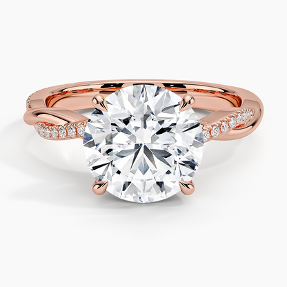 ecomposer-view with diamond shape-round,ecomposer-size-3-ct,ecomposer-metal type-rose-gold-18k