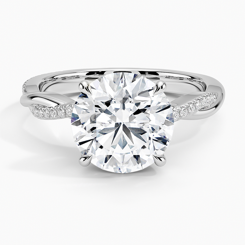 ecomposer-view with diamond shape-round,ecomposer-size-3-ct,ecomposer-metal type-white-gold-18k