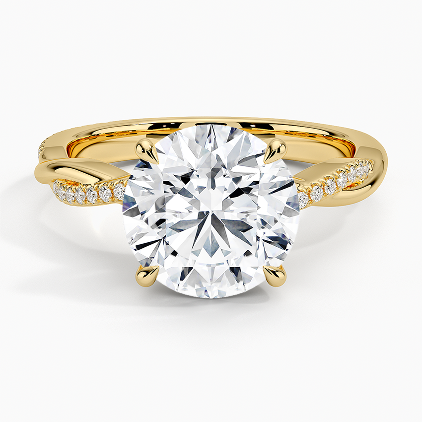ecomposer-view with diamond shape-round,ecomposer-size-3-ct,ecomposer-metal type-yellow-gold-18k