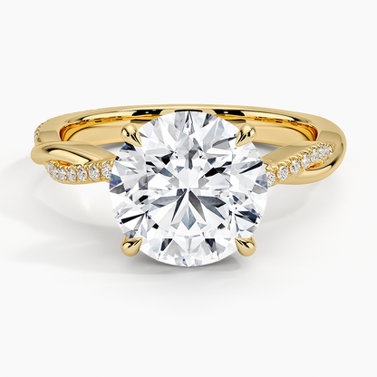 ecomposer-view with diamond shape-round,ecomposer-size-3-ct,ecomposer-metal type-yellow-gold-18k