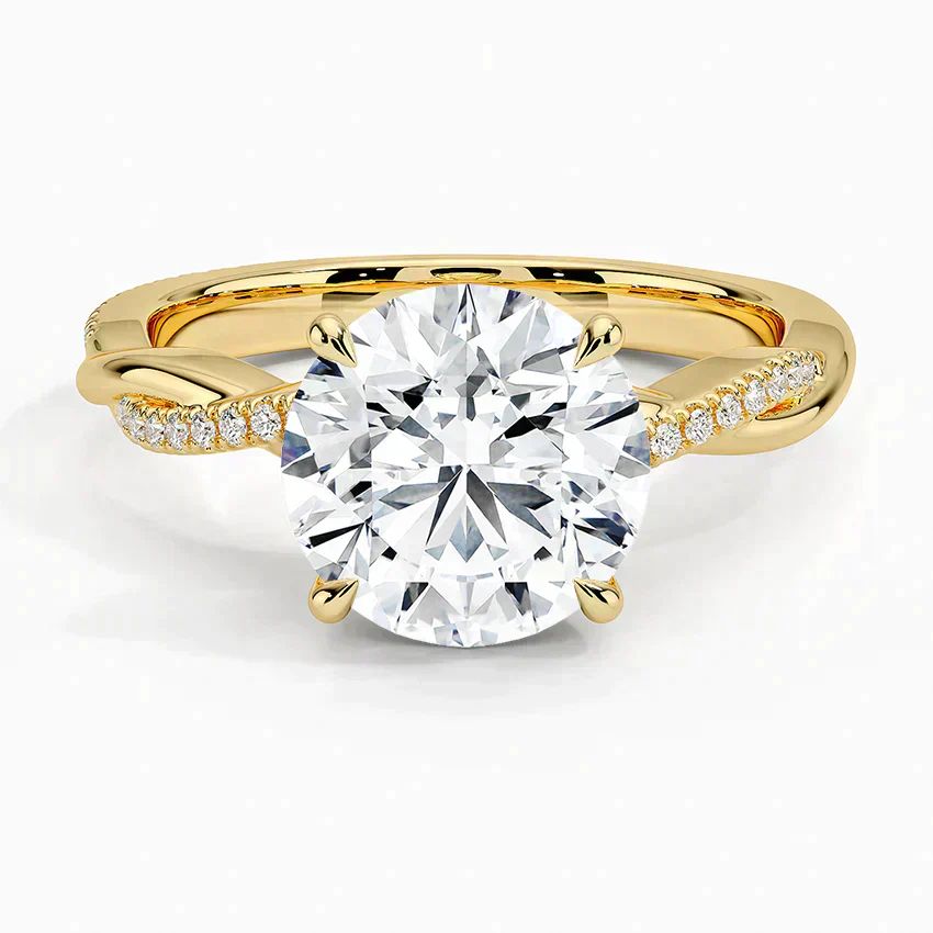 ecomposer-view with diamond shape-round,ecomposer-size-2.5-ct,ecomposer-metal type-yellow-gold-18k