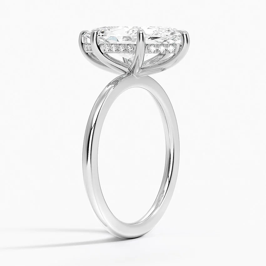 ecomposer-view with diamond shape-marquise, ecomposer-metal type-white-gold-18k