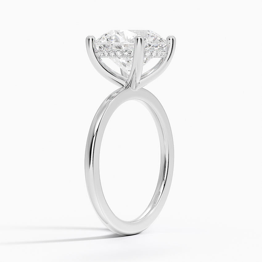 ecomposer-view with diamond shape-round, ecomposer-metal type-white-gold-18k