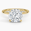 ecomposer-view with diamond shape-cushion, ecomposer-metal type-yellow-gold-18k