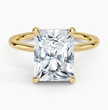 ecomposer-view with diamond shape-radiant, ecomposer-metal type-yellow-gold-18k