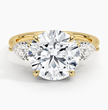 ecomposer-view with diamond shape-round, ecomposer-metal type-yellow-gold-18k
