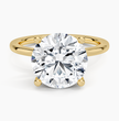 ecomposer-view with diamond shape-round, ecomposer-metal type-yellow-gold-18k